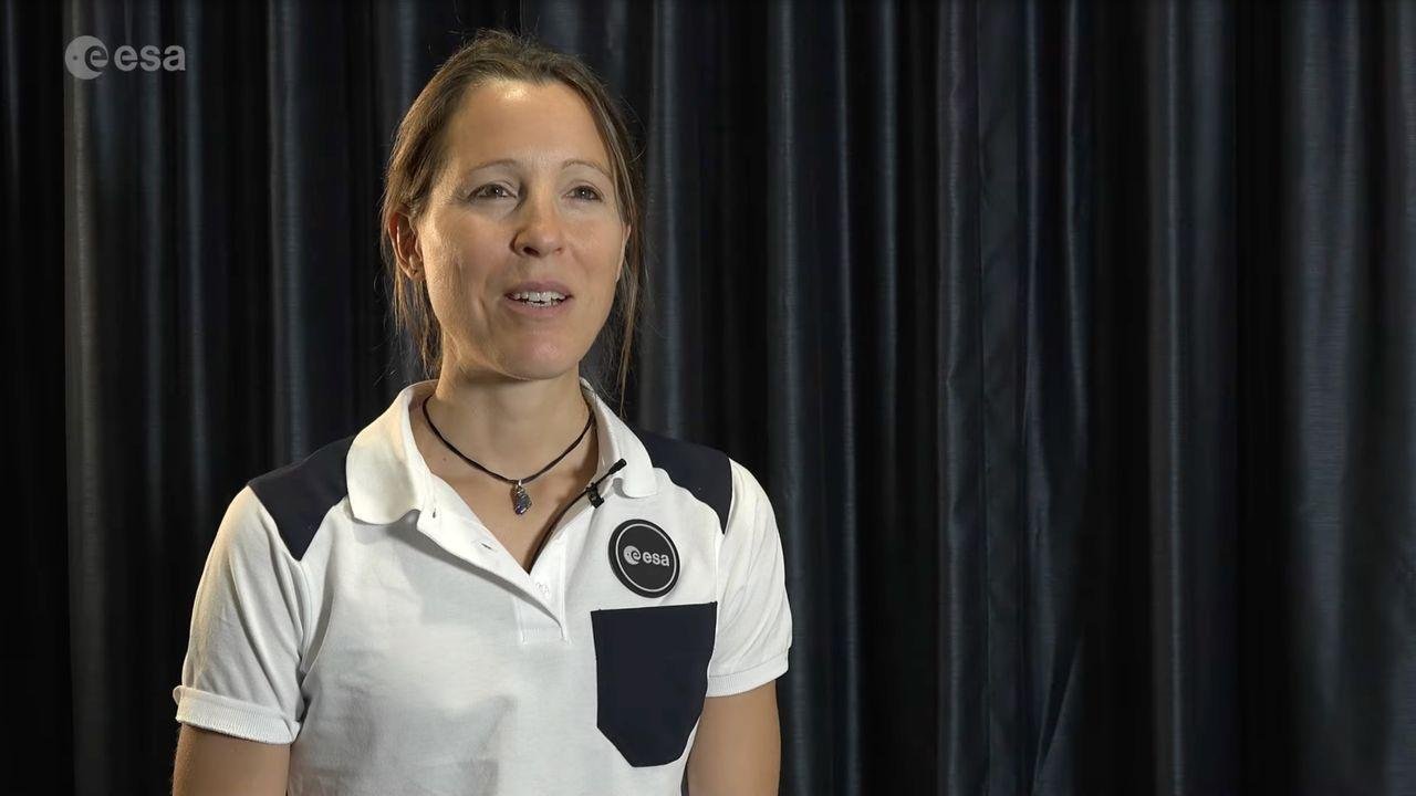 Watch European astronaut make...
