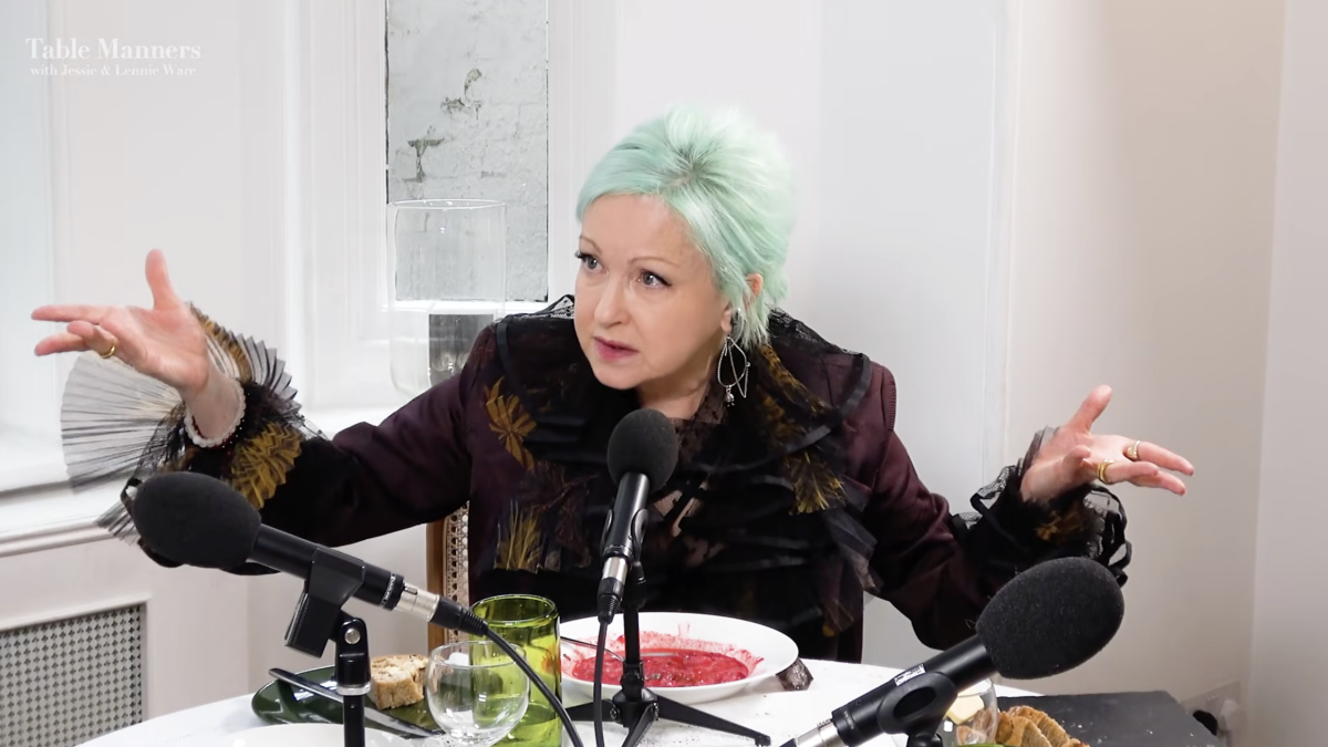 Cyndi Lauper on Table Manners...
