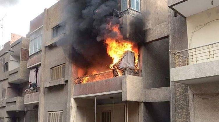 السيطرة على حريق شقة سكنية دون إصابات في الحوامدية