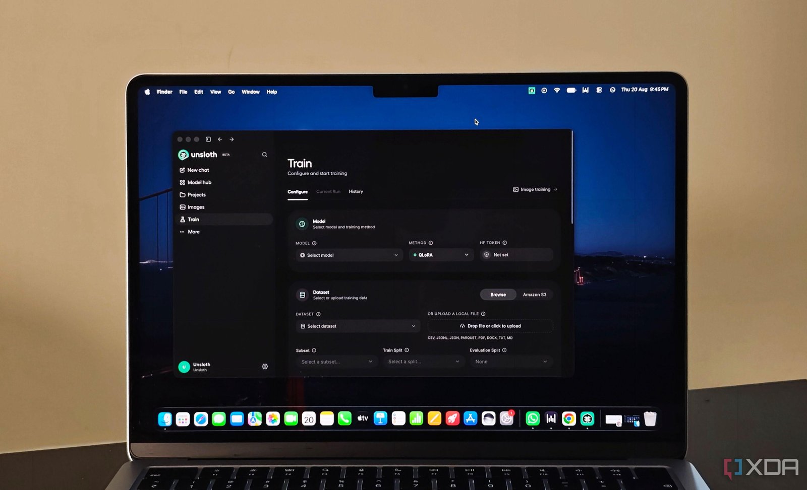 Unsloth's new desktop app does...