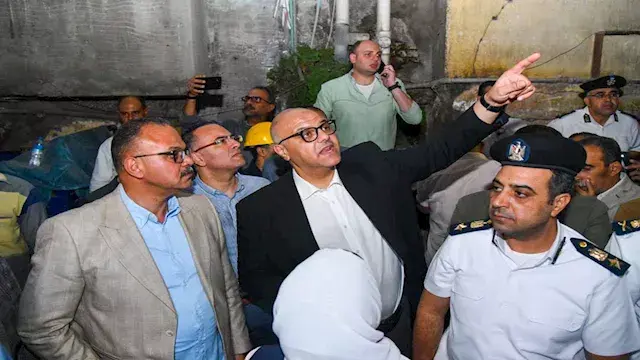 توجيه عاجل من محافظ الإسكندرية بشأن انهيار عقار الترعة المردومة- صور