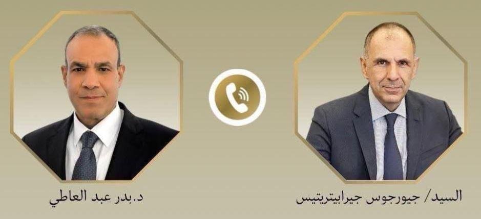 وزير الخارجية ونظيره اليوناني يبحثان العلاقات الثنائية والمستجدات الإقليمية