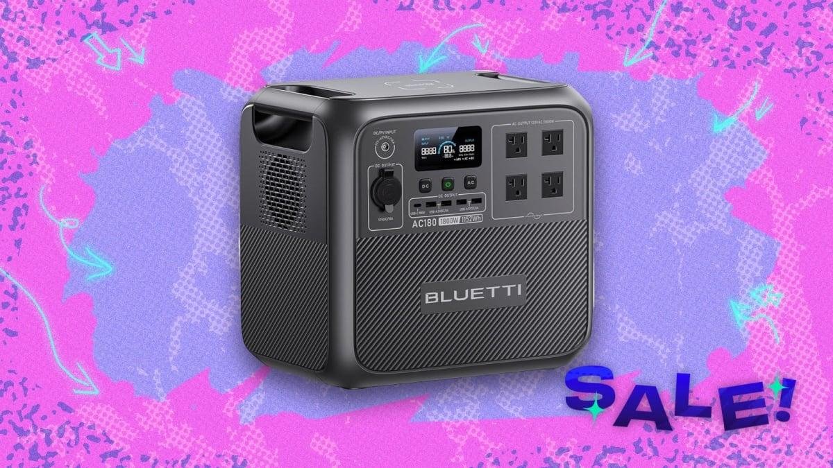 The Bluetti AC180 power statio...