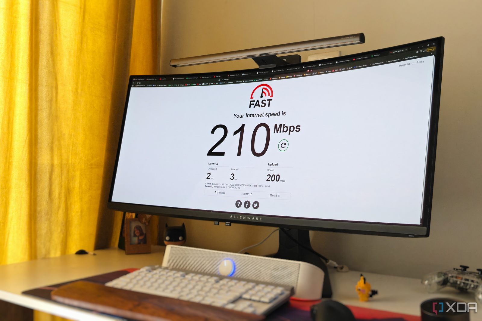 My speed tests were perfect, b...