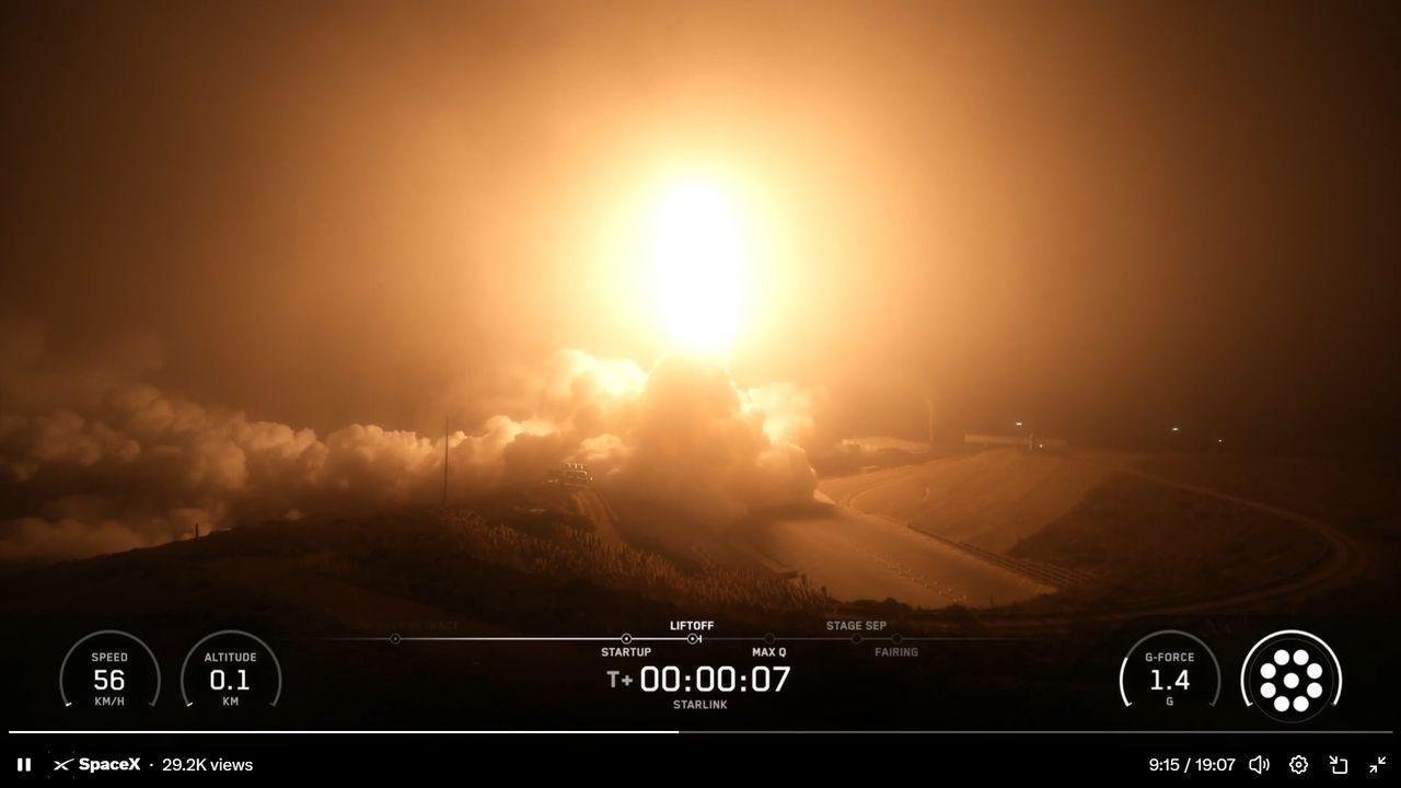 SpaceX sends Starlink satellit...