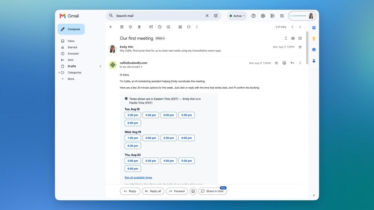 Calendly throws its hat into m...