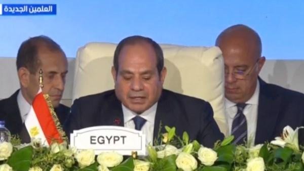 الرئيس السيسي خلال قمة العلمين: المناقشات عكست جسامة التحديات الراهنة