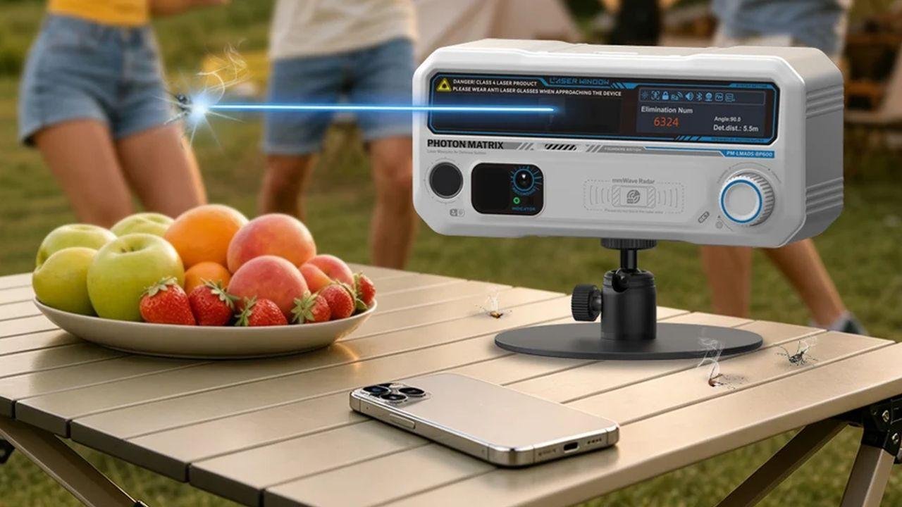Futuristic mosquito-zapping la...