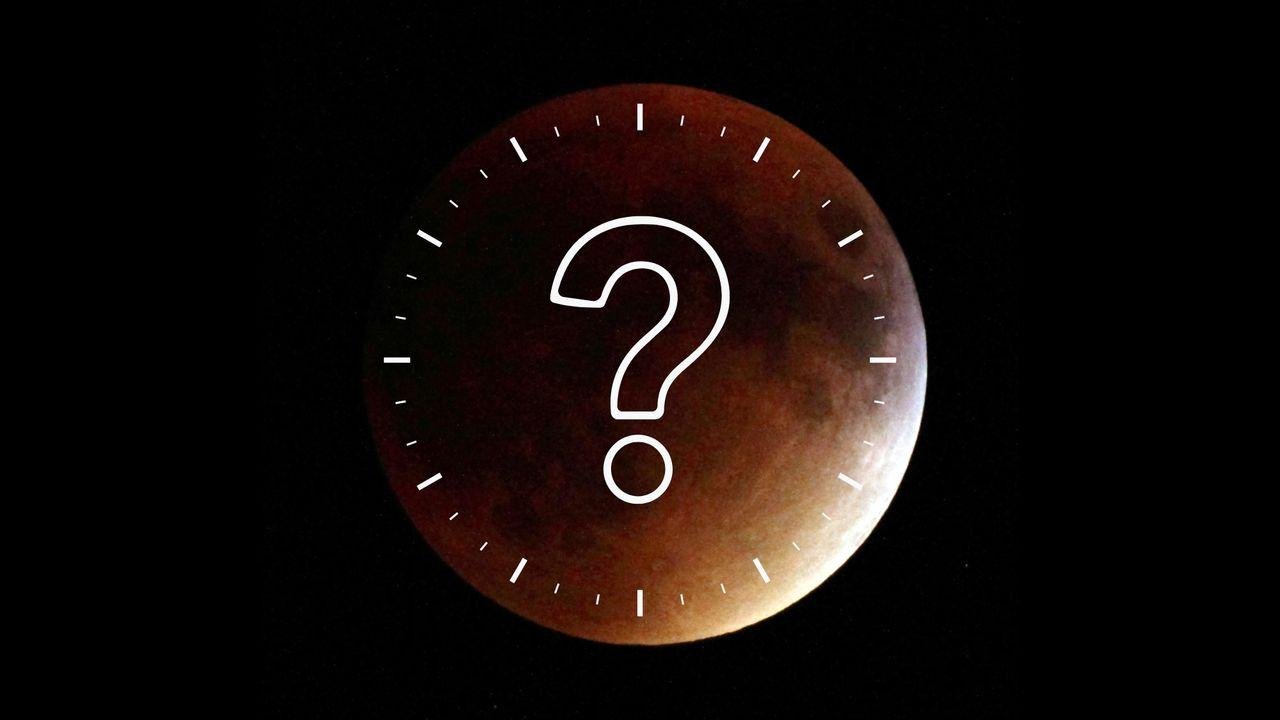 What time is the partial lunar...