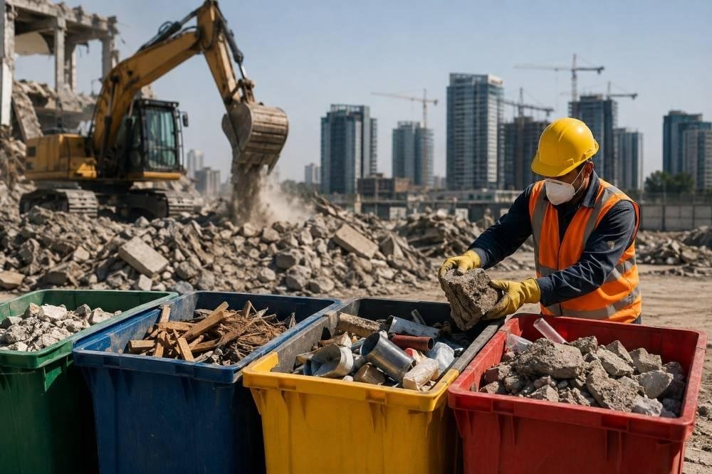 إلزام المقاولين بخطط لنفايات ا...