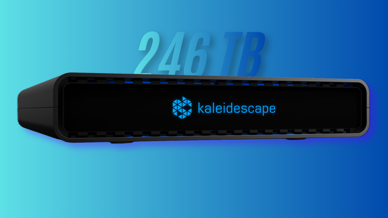 This 246TB SSD media server is...