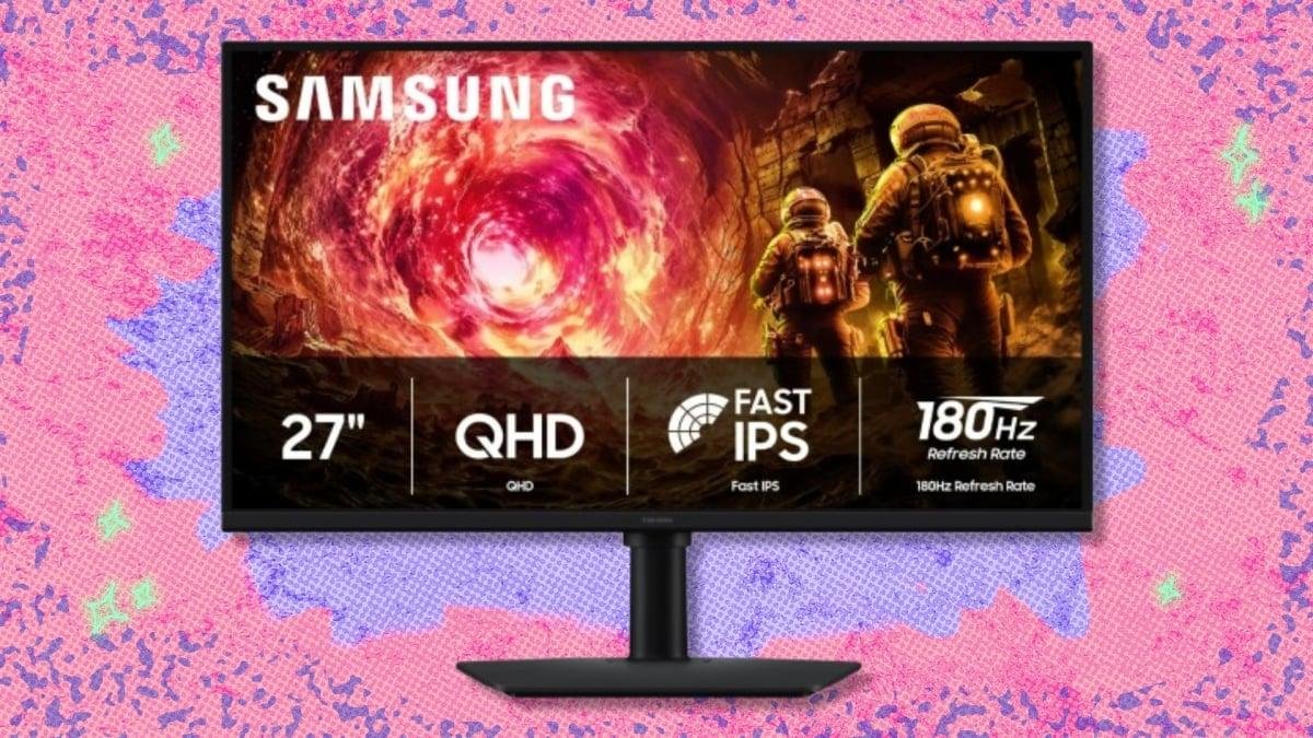 The 27-inch Samsung Odyssey G5...