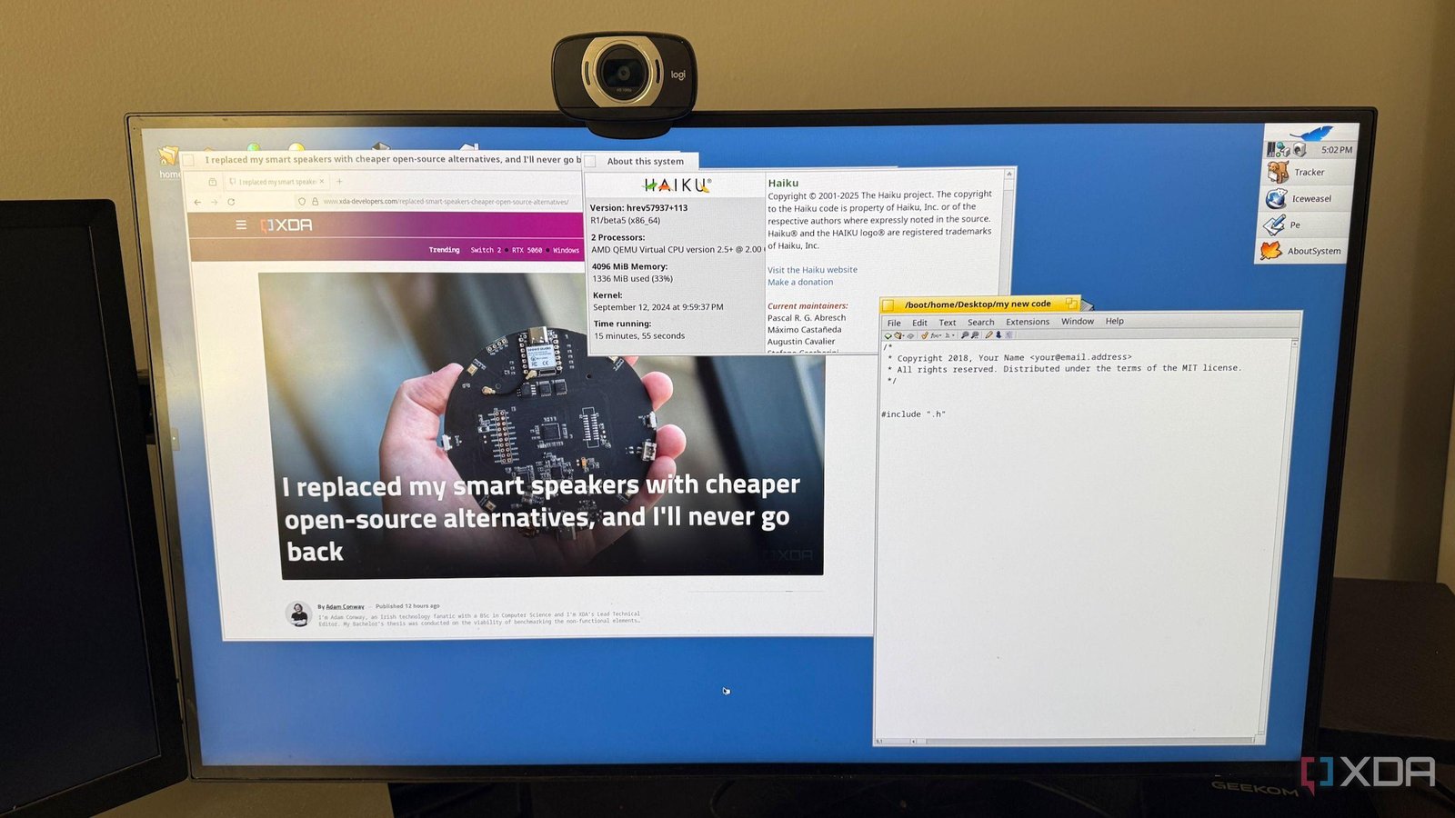 Haiku OS is the BeOS successor...