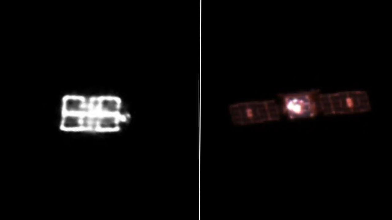 2 private spacecraft zoom with...