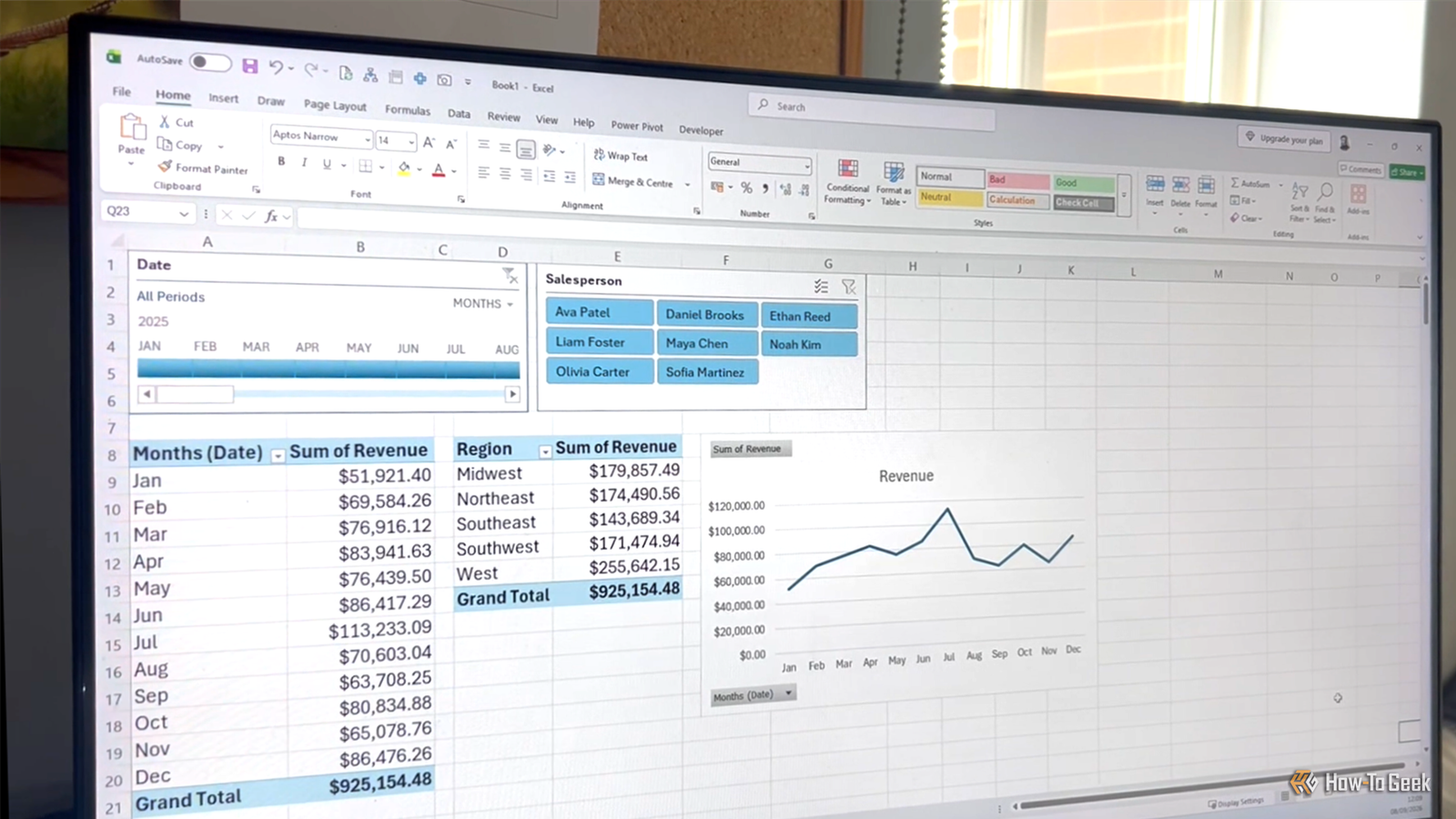 I upgraded my Excel PivotTable...