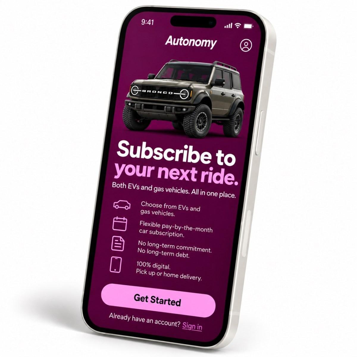 Autonomy pivots to gas vehicle...