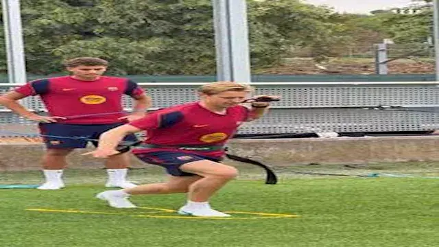 حمزة عبد الكريم يعود للمشاركة في تدريبات برشلونة استعدادا لمواجهة خيتافي بالدوري