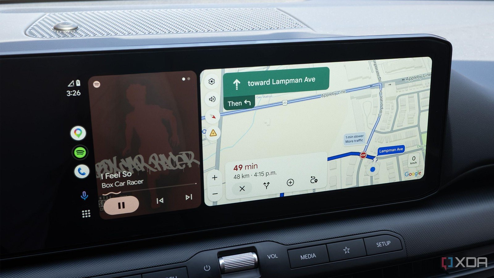 I changed one Android Auto set...