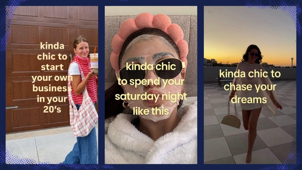Kinda chic is everywhere. Here...