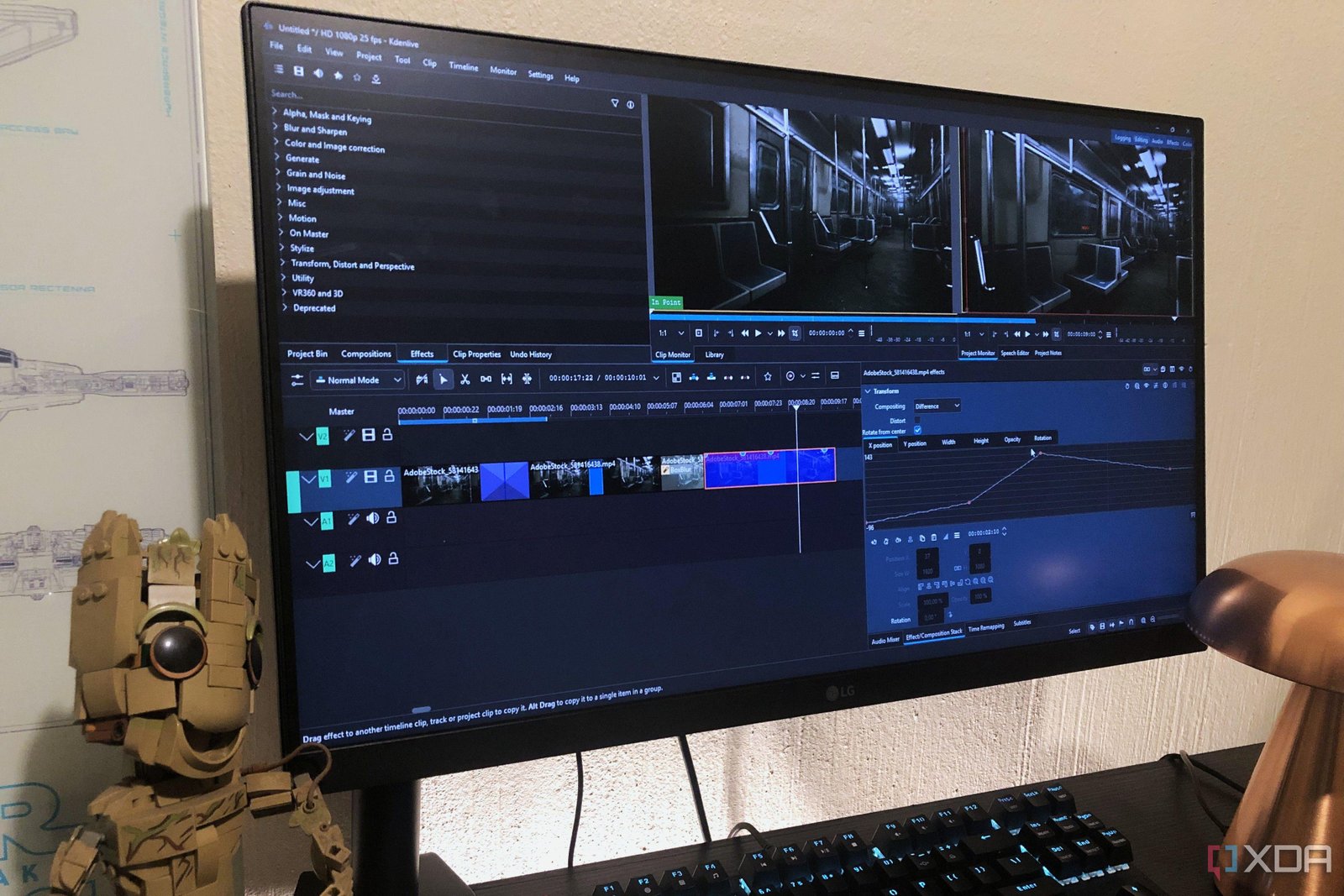 The free video editor I use in...