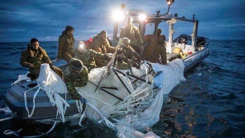 Suspected Chinese spy balloon...