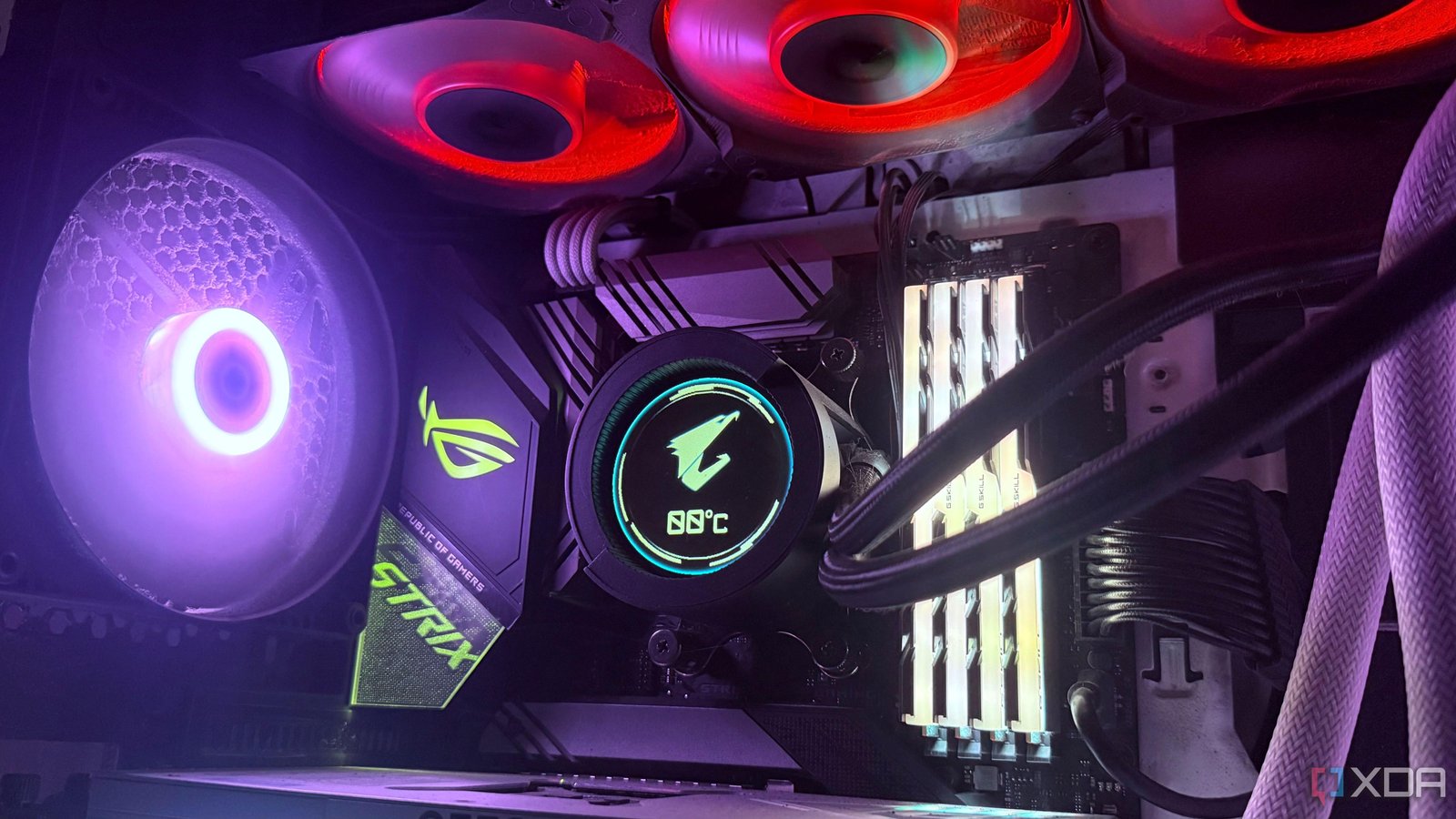 Half your case fans are plugge...