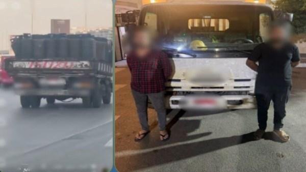 القبض على سائق وتاجر غاز حمّلا سيارة نقل بأسطوانات زائدة في القاهرة
