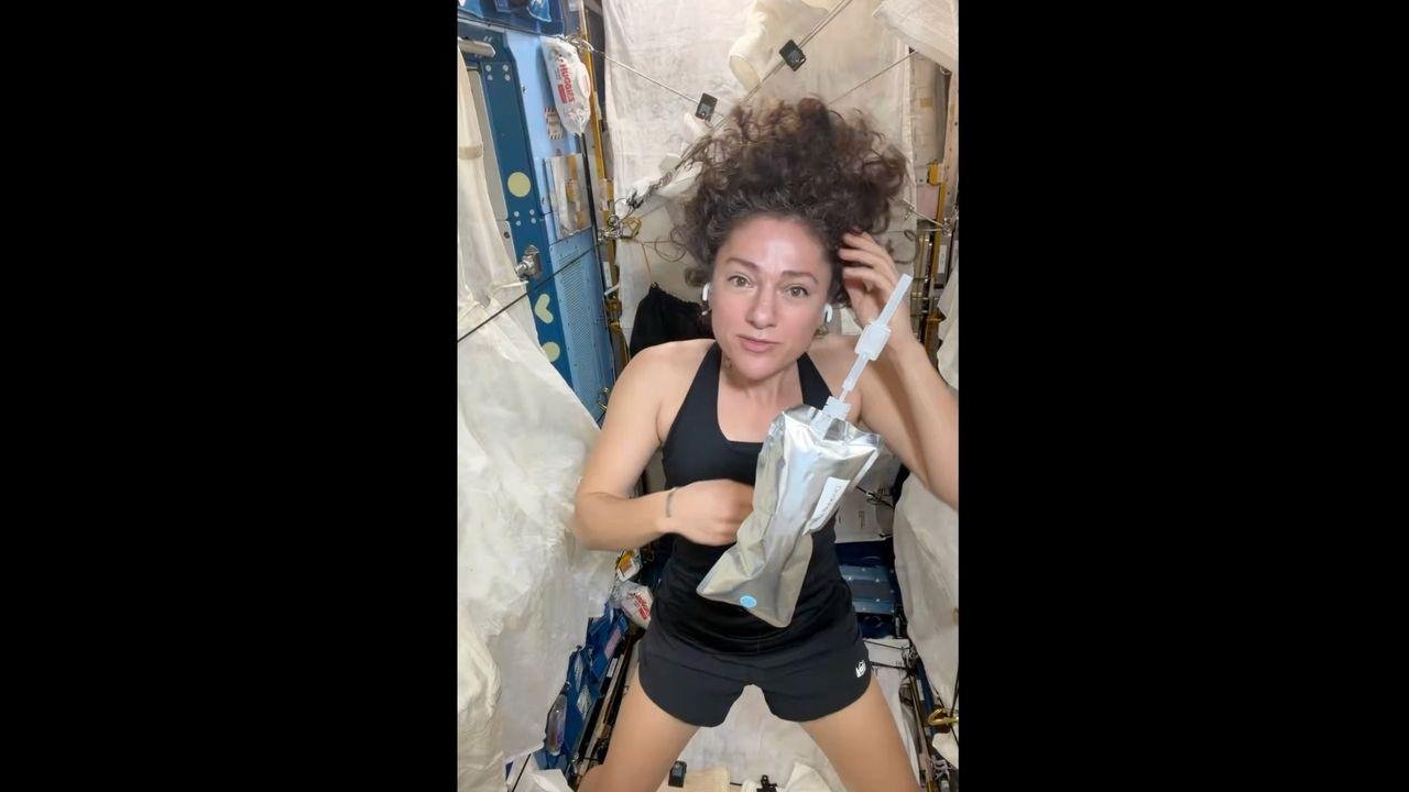 NASA astronaut Jessica Meir sh...