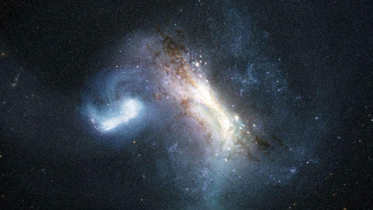 How an ancient collision with...