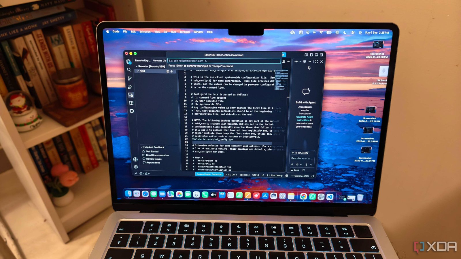 I used VS Code's remote develo...