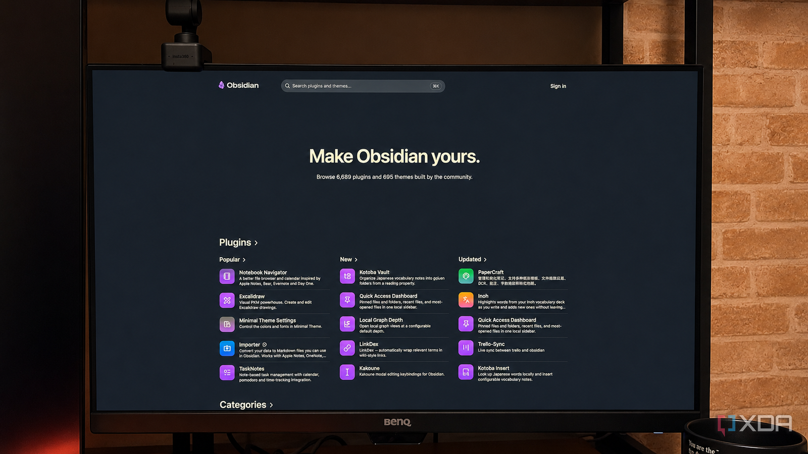 Obsidian's plugin library is d...