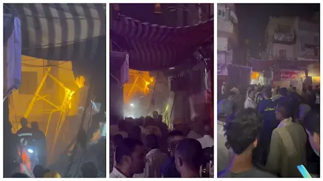 مصرع سيدة في انهيار عقار بحي و...