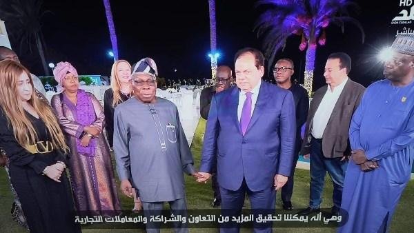 أبو العينين لرئيس نيجيريا السابق: مصر تطورت وأصبحت مكانا رائعا للسياحة والصناعة