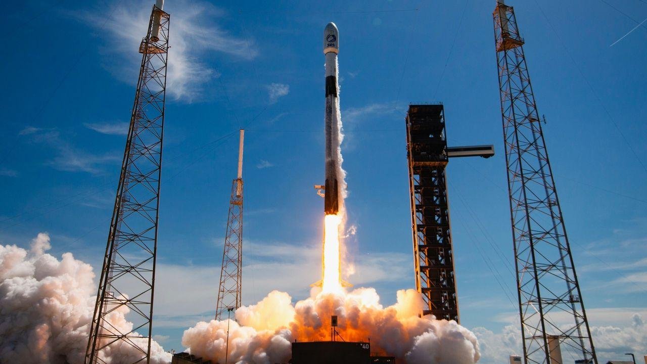 SpaceX launches 3 telecom sate...