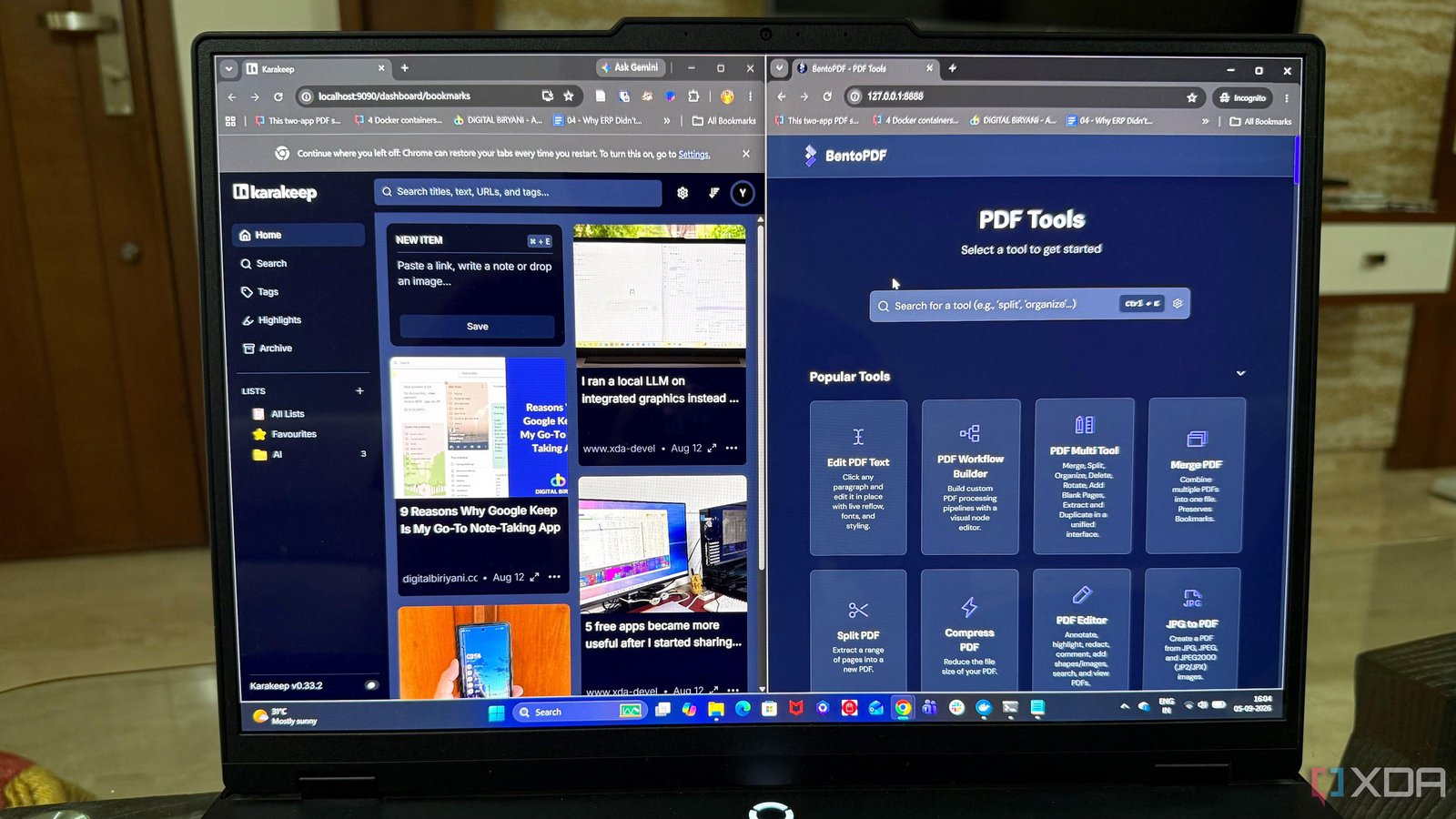 I started choosing browser-bas...
