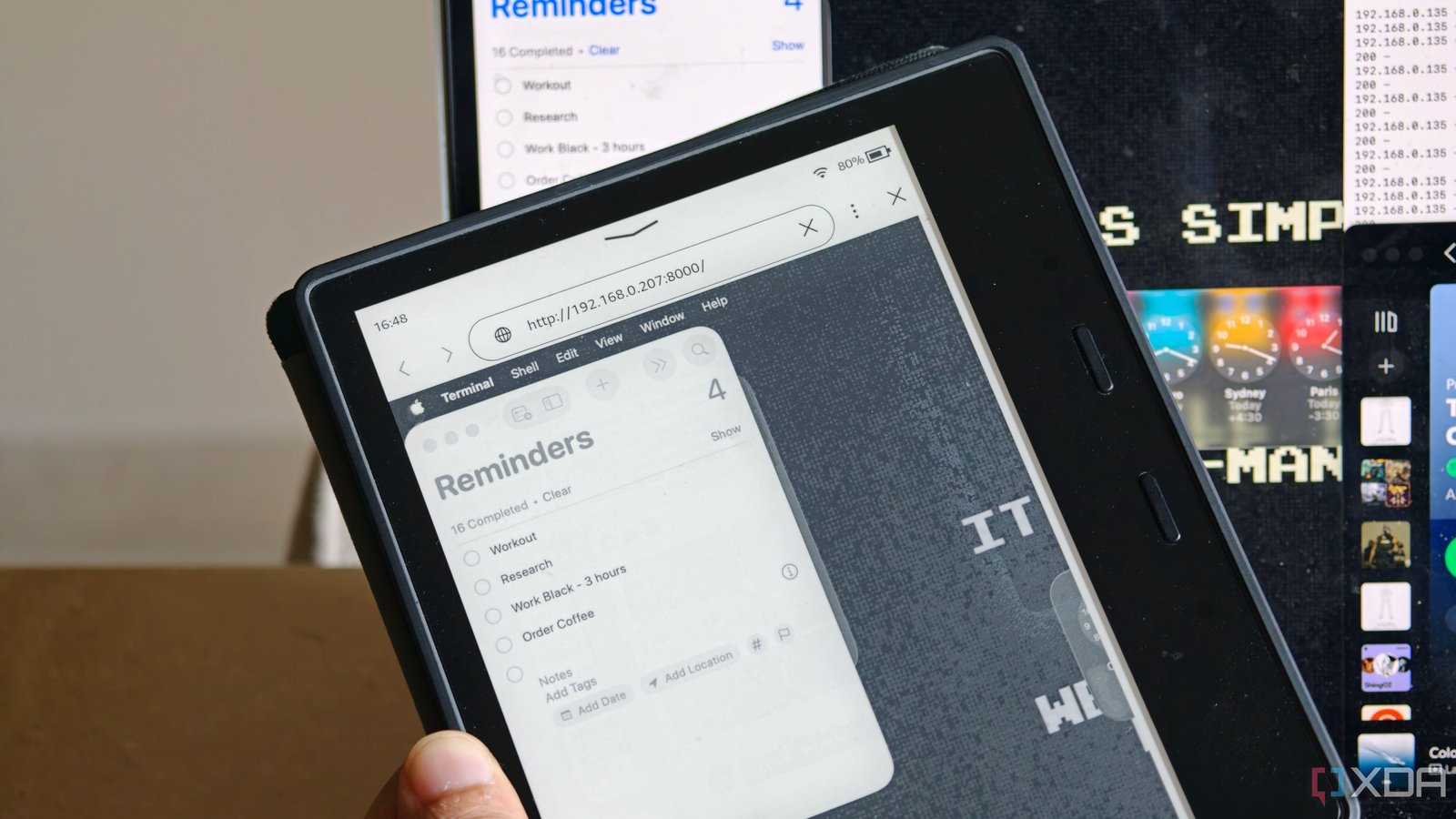 I turned my old Kindle into a...