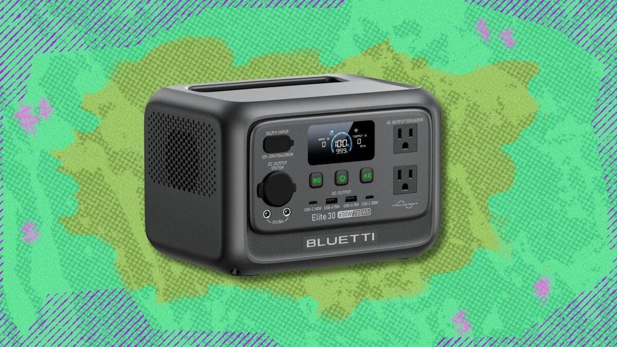 The Bluetti Elite 30 V2 portab...