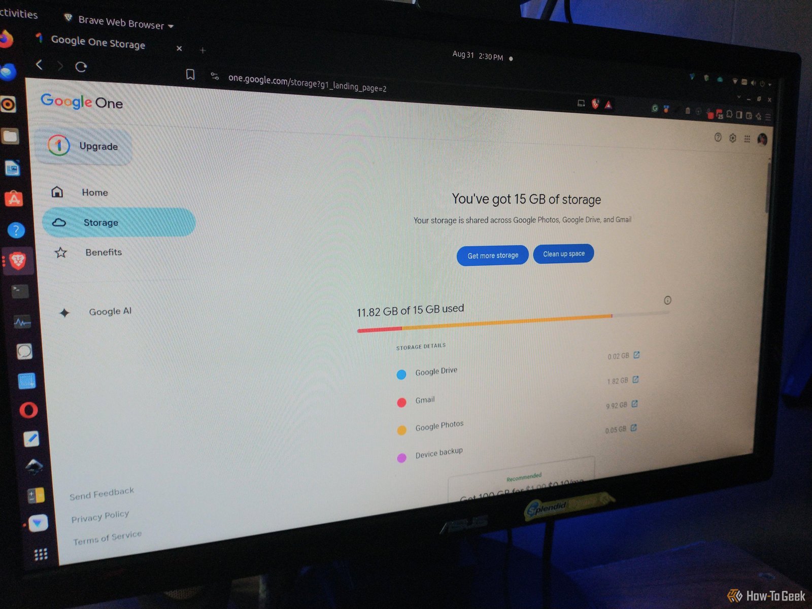 Google Account Storage fills f...