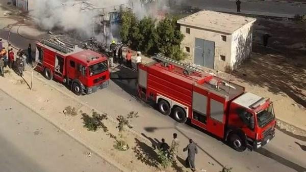 حريق داخل مخزن بالمقطم والحماية المدنية تسيطر على النيران
