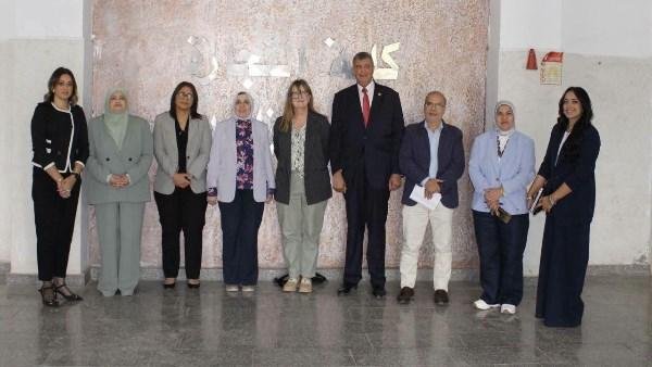 جامعة بنها تستقبل وفد «كانتربري كريست تشيرش» البريطانية لمتابعة انطلاق الدراسة بالبرامج الأكاديمية المزدوجة