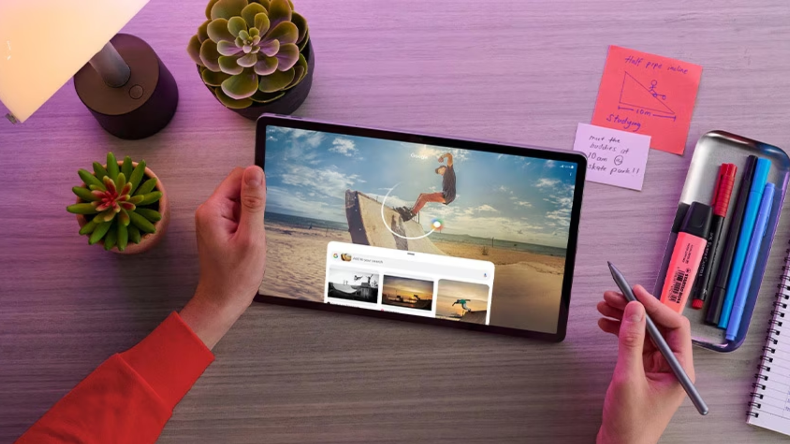 This Lenovo tablet features a...