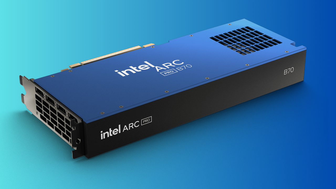 Intel's Arc Pro B70 workstatio...