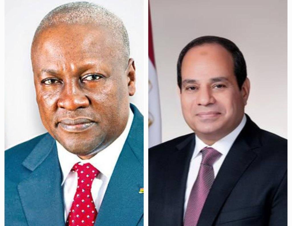 السيسي يبحث مع رئيس غانا تعزيز التعاون الثنائي والتنسيق المشترك خلال رئاسة أكرا للاتحاد الأفريقي 2027
