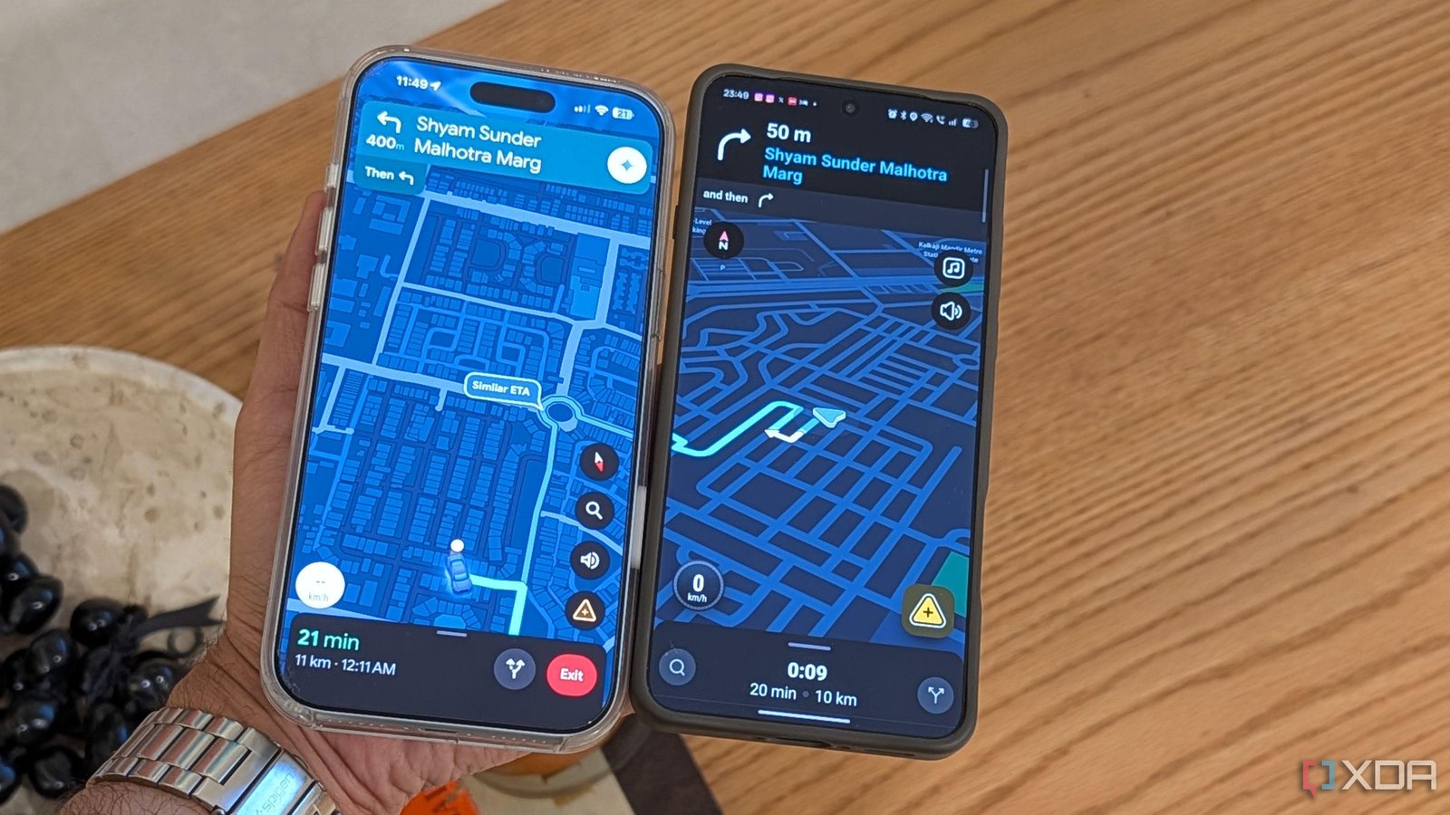 I used Waze and Google Maps si...