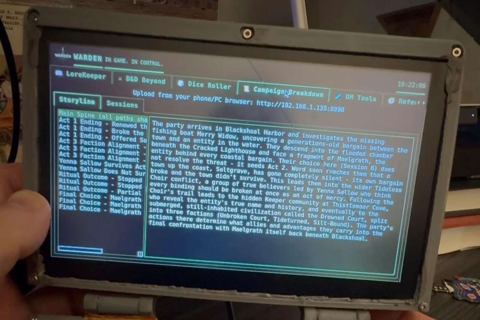 Someone made a Raspberry Pi D&...