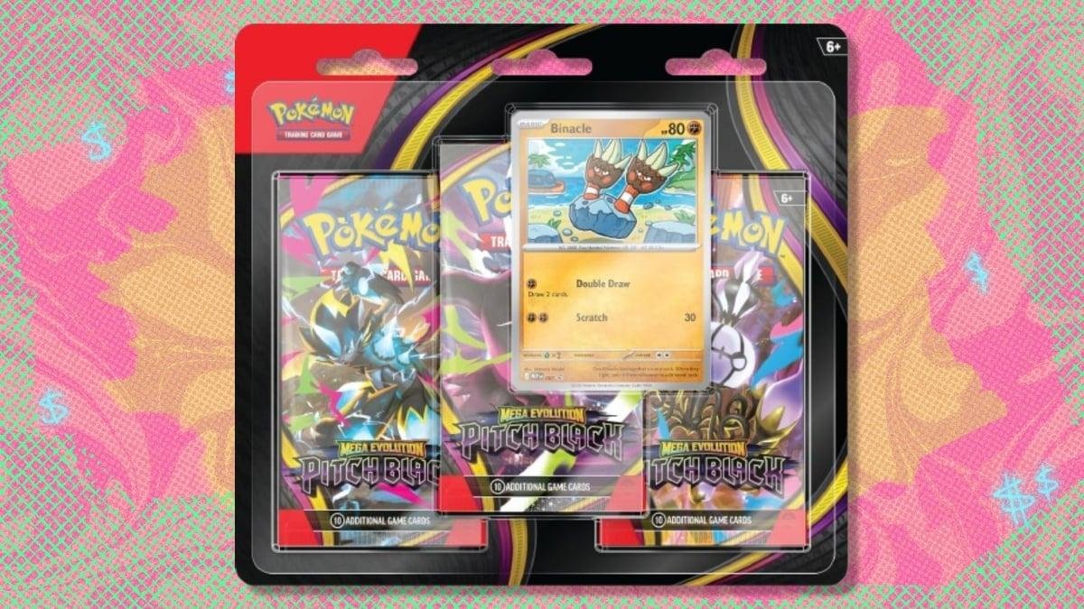 The Pokémon TCGs three-pack Pi...