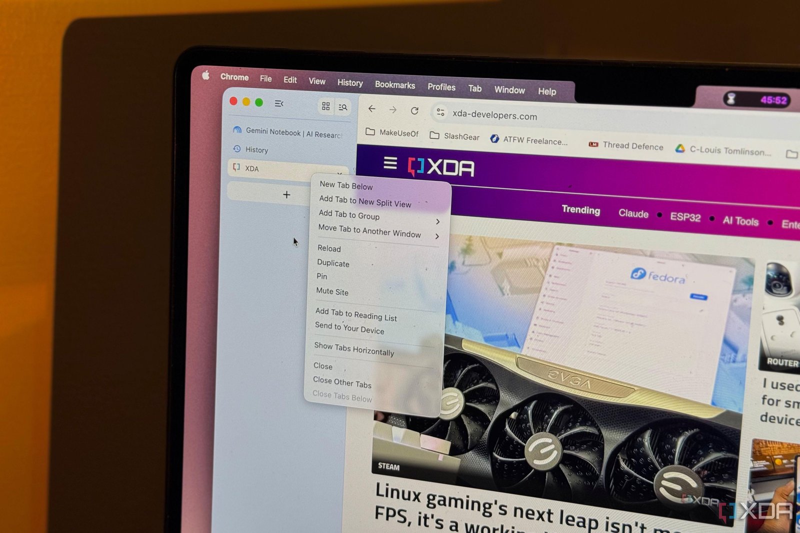 I gave Chrome's vertical tabs...