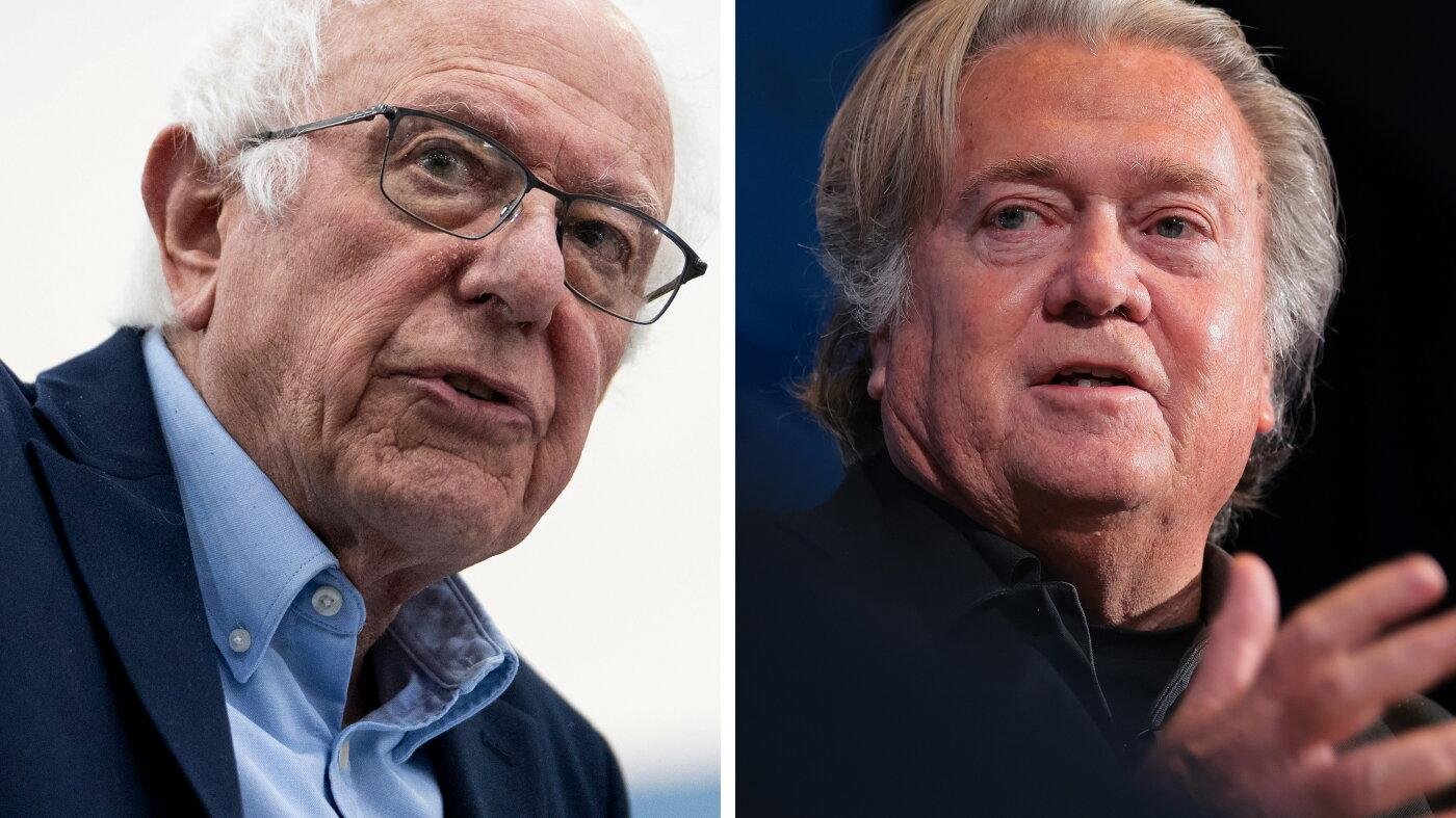 Bernie Sanders and Steve Banno...