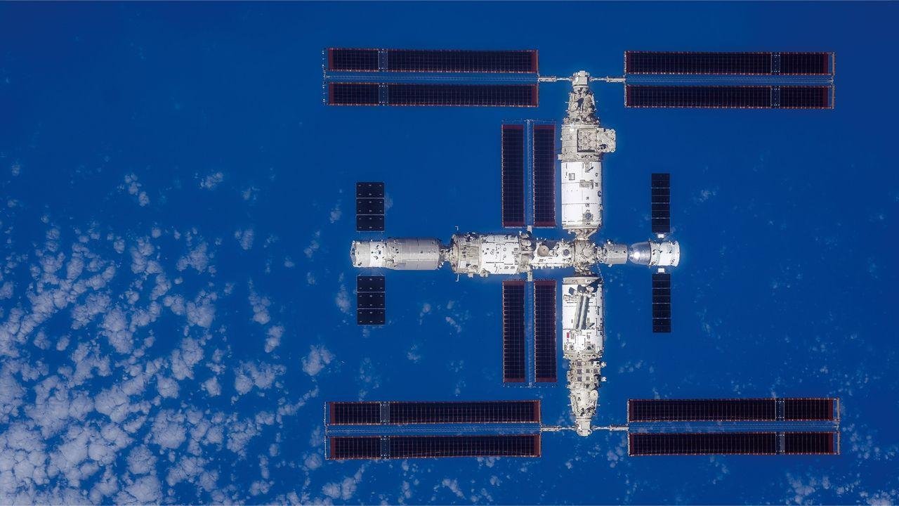 A bright space station will so...