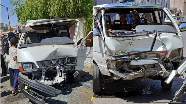 8 مصابين بينهم 6 طالبات في حاد...